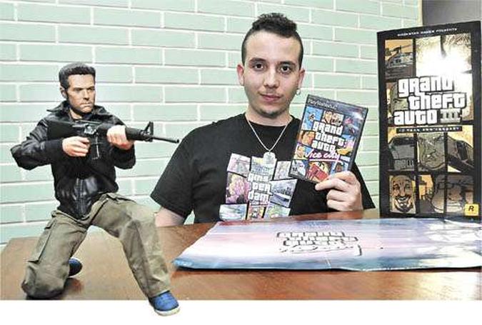 Luís é fã do game GTA: Luís é fã do game GTA: