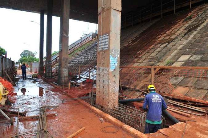 Viadutos da N2 Norte passam por reformas após quase 60 anos sem manutenção(foto: Divulgação Agência Brasília) Viadutos da N2 Norte passam por reformas após quase 60 anos sem manutenção(foto: Divulgação Agência Brasília)