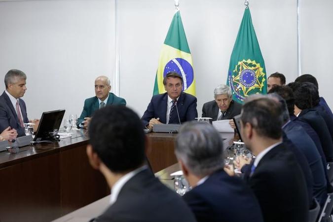Bolsonaro no encontro com secretários de Segurança: Bolsonaro no encontro com secretários de Segurança: