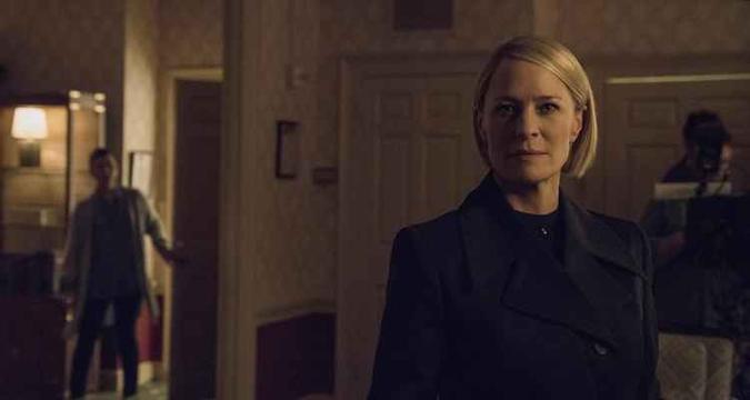 Robin Wright assume o protagonismo da série e será a presidente dos Estados Unidos(foto: Divulgação/Netflix) Robin Wright assume o protagonismo da série e será a presidente dos Estados Unidos(foto: Divulgação/Netflix)