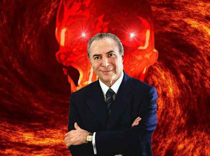 Imagem do presidente da República Michel Temer postada por hackers(foto: Reprodução) Imagem do presidente da República Michel Temer postada por hackers(foto: Reprodução)
