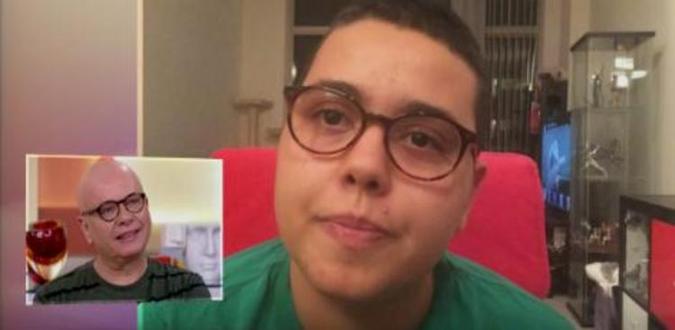 Tas se emocionou com vídeo enviado pelo filho(foto: Gshow/Reprodução) Tas se emocionou com vídeo enviado pelo filho(foto: Gshow/Reprodução)