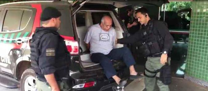 Apontado como chefe da organização, Hélio Ortiz já havia sido preso pelos mesmos crimes em 2005(foto: Reprodução/Policia Civil do DF) Apontado como chefe da organização, Hélio Ortiz já havia sido preso pelos mesmos crimes em 2005(foto: Reprodução/Policia Civil do DF)