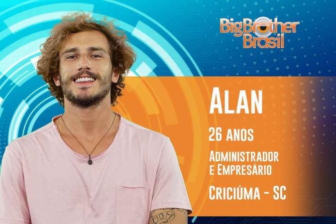 Alan foi o primeiro brother a ser apresentado para edição do BBB 19(foto: Reprodução/TV Globo) Alan foi o primeiro brother a ser apresentado para edição do BBB 19(foto: Reprodução/TV Globo)