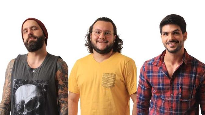 Três homens compõem o paredão triplo(foto: Rede Globo/Reprodução) Três homens compõem o paredão triplo(foto: Rede Globo/Reprodução)