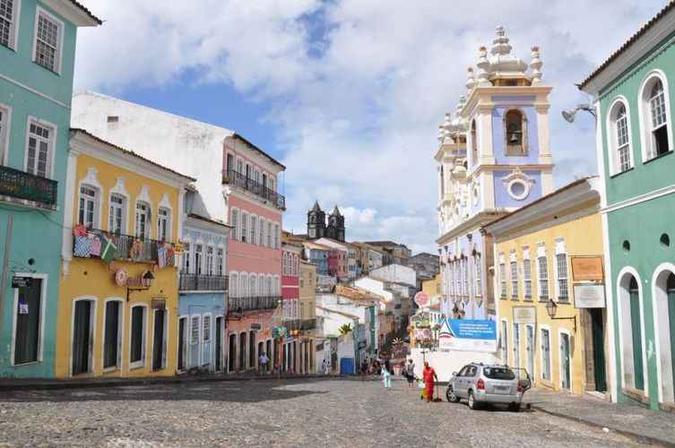 Centro histórico em Pelourinho.(foto: Eduardo Trevisan/Divulgação) Centro histórico em Pelourinho.(foto: Eduardo Trevisan/Divulgação)
