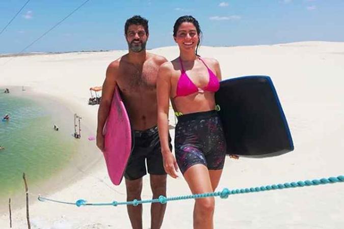 Os novos pombinhos passaram férias juntos após o fim da novela(foto: Instagram/Reprodução) Os novos pombinhos passaram férias juntos após o fim da novela(foto: Instagram/Reprodução)