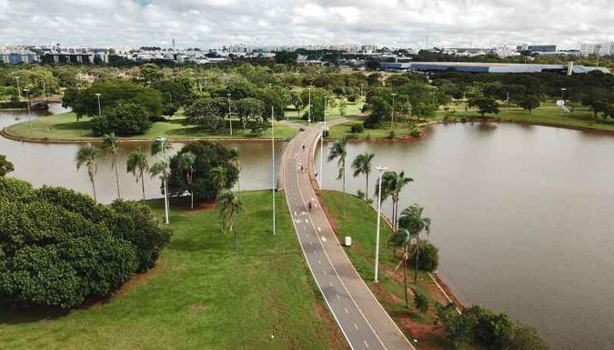 Vista geral do Parque da Cidade: a morte de Victor aconteceu em uma festa sem autorização(foto: Breno Fortes/CB/D.A Press) Vista geral do Parque da Cidade: a morte de Victor aconteceu em uma festa sem autorização(foto: Breno Fortes/CB/D.A Press)