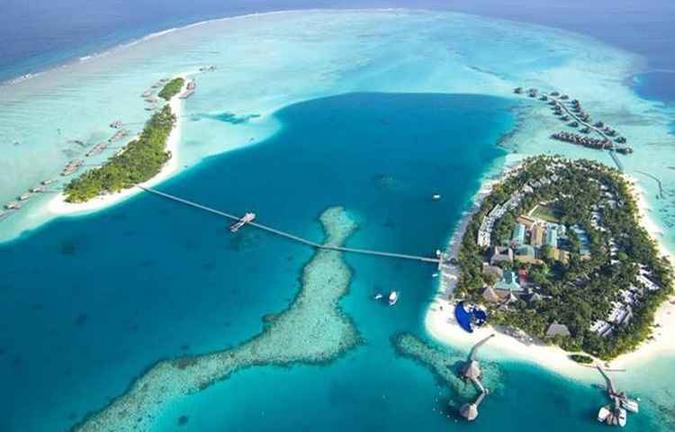 As Ilhas Maldivas, no Oceano Índico, abrigam grande número de resorts de luxo(foto: Conrad Hotels e Resorts/Divulgação) As Ilhas Maldivas, no Oceano Índico, abrigam grande número de resorts de luxo(foto: Conrad Hotels e Resorts/Divulgação)