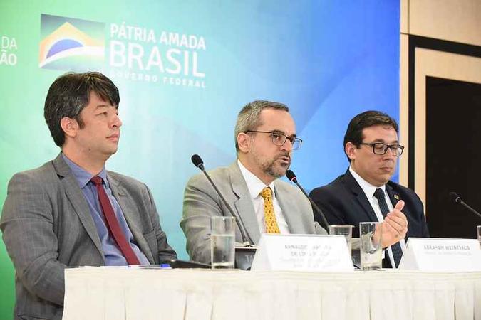 De acordo com Weintraub, a medida leva em consideração os resultados das últimas reuniões e o custo delas(foto: Luis Fortes/MEC) De acordo com Weintraub, a medida leva em consideração os resultados das últimas reuniões e o custo delas(foto: Luis Fortes/MEC)