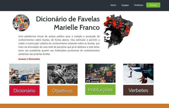 Fiocruz lança Dicionário de Favelas Marielle Franco (foto: Reprodução ) Fiocruz lança Dicionário de Favelas Marielle Franco (foto: Reprodução )