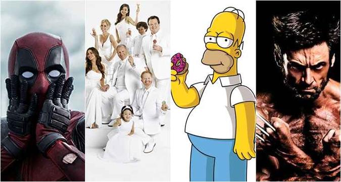 Deadpool, Modern family, Os Simpsons e X-men são algumas das novas aquisições da Disney(foto: Internet/Reprodução) Deadpool, Modern family, Os Simpsons e X-men são algumas das novas aquisições da Disney(foto: Internet/Reprodução)