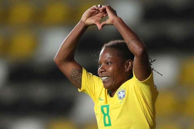 A jogadora Formiga é a única do mundo a participar de todas as edições das Olimpíadas(foto: Divulgação) A jogadora Formiga é a única do mundo a participar de todas as edições das Olimpíadas(foto: Divulgação)