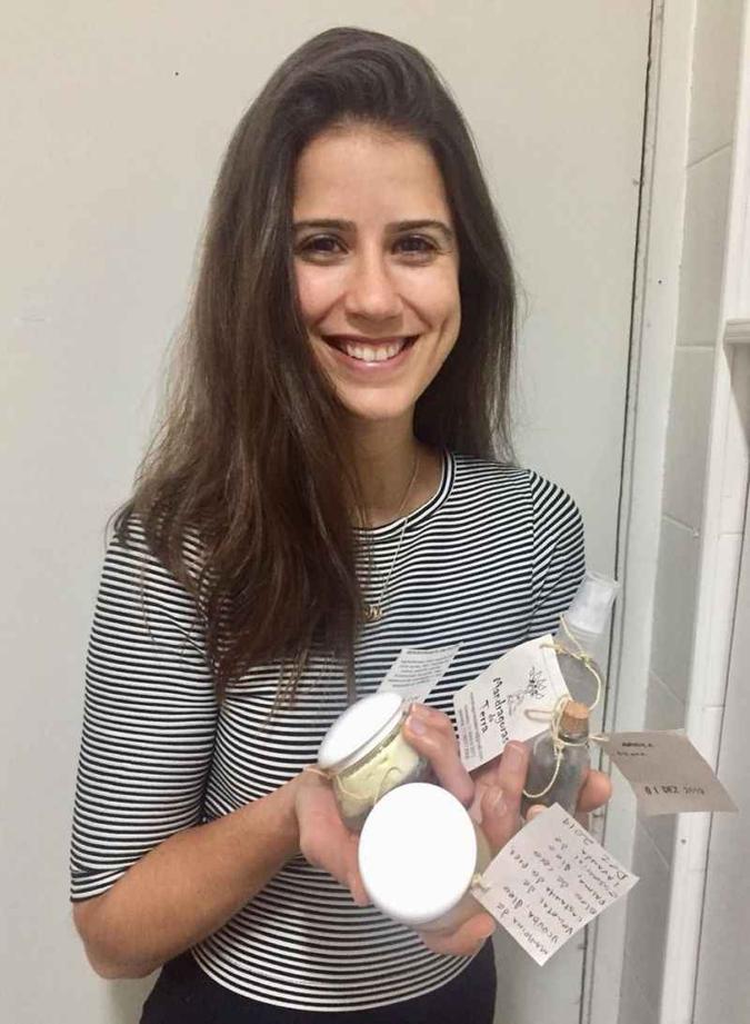 Os hidratantes e sabonetes usados por Fernanda Vargas são exclusivamente naturais (foto: Arquivo pessoal ) Os hidratantes e sabonetes usados por Fernanda Vargas são exclusivamente naturais (foto: Arquivo pessoal )