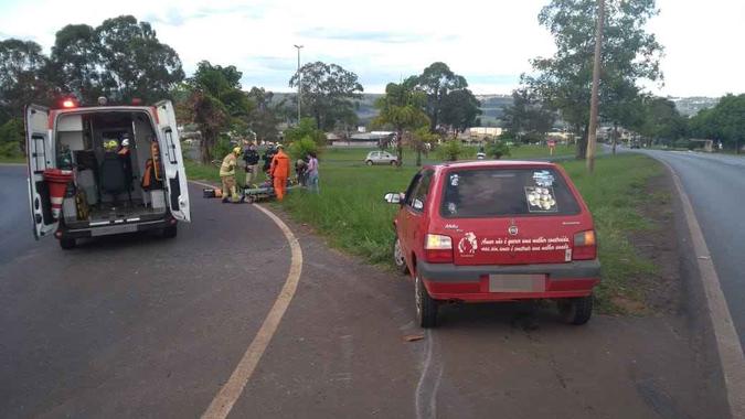 Acidente aconteceu na BR-020, próximo a Sobradinho(foto: Corpo de Bombeiros/Divulgação) Acidente aconteceu na BR-020, próximo a Sobradinho(foto: Corpo de Bombeiros/Divulgação)