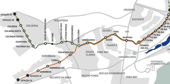(foto: Metrô/DF) (foto: Metrô/DF)