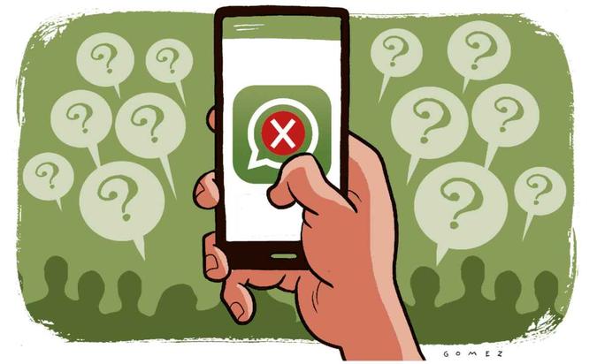 Fake news voltam a circular no WhatsApp(foto: Caio Gomez/CB/D) Fake news voltam a circular no WhatsApp(foto: Caio Gomez/CB/D)