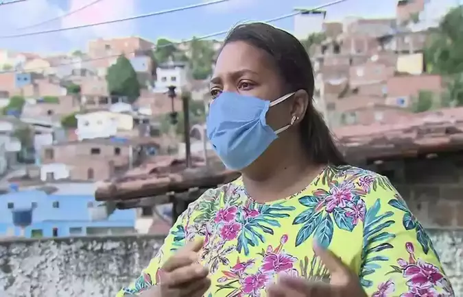 Mirtes trabalhava para na casa do prefeito, mas está cadastrada como funcionária da Prefeitura de Tamandaré (PE)(foto: TV Globo/Reprodução) Mirtes trabalhava para na casa do prefeito, mas está cadastrada como funcionária da Prefeitura de Tamandaré (PE)(foto: TV Globo/Reprodução)