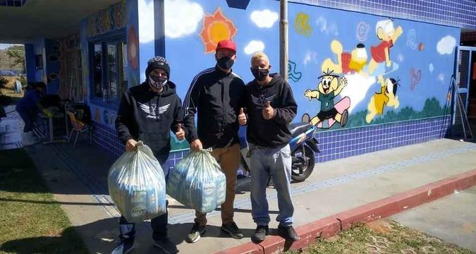 Rappers já haviam realizado outras arrecadações na cidade(foto: Divulgação) Rappers já haviam realizado outras arrecadações na cidade(foto: Divulgação)