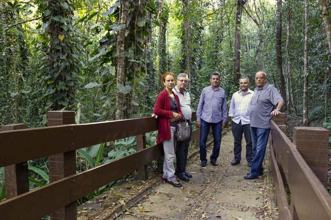 A tradicional trilha do local é uma verdadeira terapia (foto: Vinicius Cardoso/Esp. CB/D.A Press) A tradicional trilha do local é uma verdadeira terapia (foto: Vinicius Cardoso/Esp. CB/D.A Press)