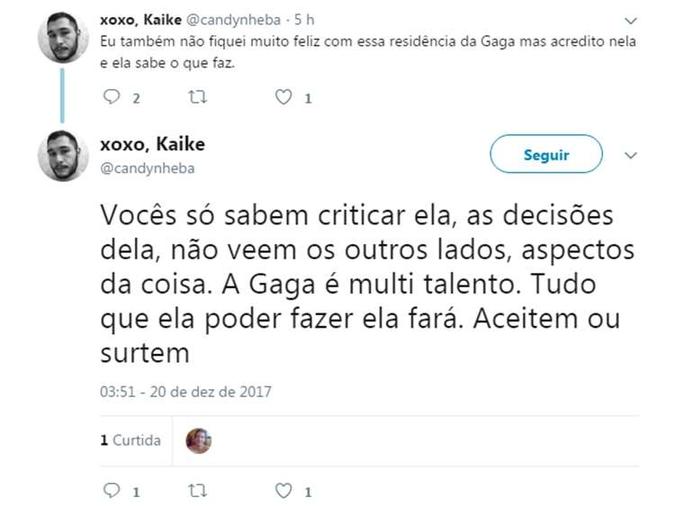 Mesmo não gostando, o @candynheba tentou apoiar a cantora(foto: Reprodução/Twitter) Mesmo não gostando, o @candynheba tentou apoiar a cantora(foto: Reprodução/Twitter)