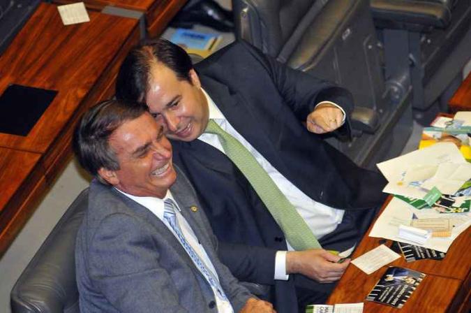 Bolsonaro acompanhou o deputado federal até a saída(foto: Minervino Junior/CB/D.A Press) Bolsonaro acompanhou o deputado federal até a saída(foto: Minervino Junior/CB/D.A Press)