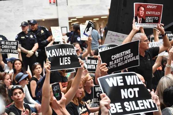 Várias organizações feministas e de defesa dos direitos civis pediram um dia de manifestações(foto: AFP) Várias organizações feministas e de defesa dos direitos civis pediram um dia de manifestações(foto: AFP)