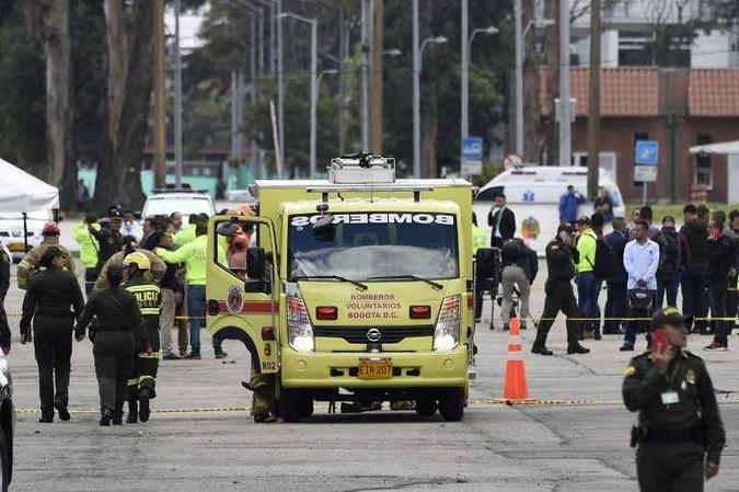 A explosão ocorreu após uma cerimônia de promoção de oficiais(foto: Agência France Presse ) A explosão ocorreu após uma cerimônia de promoção de oficiais(foto: Agência France Presse )