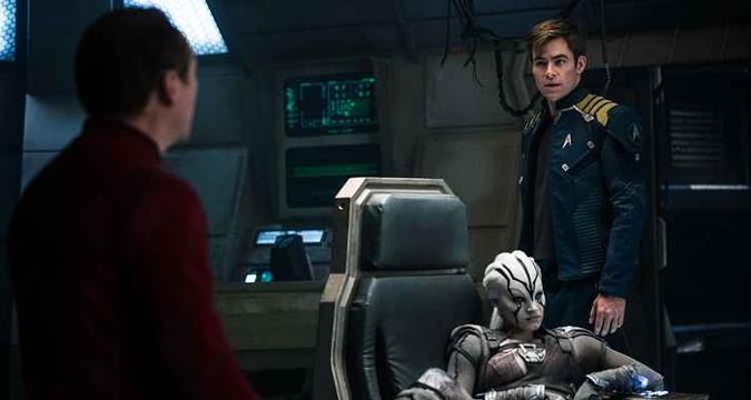O filme narra a história do capitão Kirk e sua tripulação (foto: STAR TREK/Divulgação ) O filme narra a história do capitão Kirk e sua tripulação (foto: STAR TREK/Divulgação )