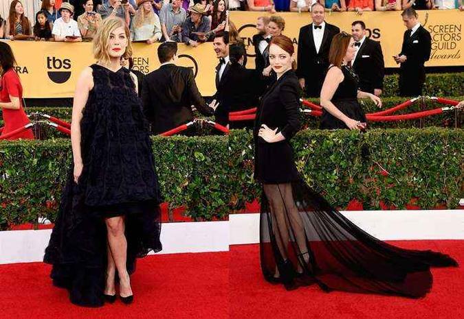 Rosamund Pike e Emma Stone se juntam ao grupo das queridinhas da moda Rosamund Pike e Emma Stone se juntam ao grupo das queridinhas da moda