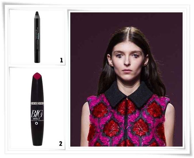 (1) Lápis de Olhos Jumbo Liner da Sephora Collection (R$ 62): pode ser usado como delineador ou aplicado como sombra. (2) Máscara para cílios Big & Impact da Revlon (R$ 29,99): o produto dá um volume extra e ainda é à prova d`àgua (1) Lápis de Olhos Jumbo Liner da Sephora Collection (R$ 62): pode ser usado como delineador ou aplicado como sombra. (2) Máscara para cílios Big & Impact da Revlon (R$ 29,99): o produto dá um volume extra e ainda é à prova d`àgua