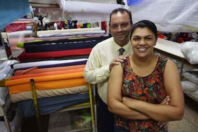 Cristiane e o marido Jos� Alencar: