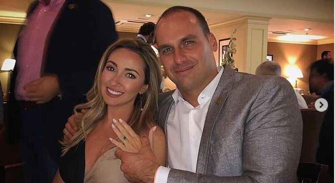Heloísa Wolf e o noivo, o deputado federal Eduardo Bolsonaro(foto: Reprodução/Instagram) Heloísa Wolf e o noivo, o deputado federal Eduardo Bolsonaro(foto: Reprodução/Instagram)