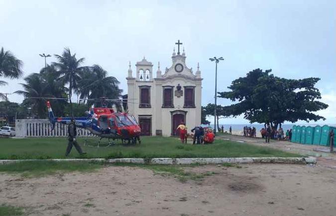 Pablo Diego está entubado e permanece na Unidade de Terapia Intensiva (foto: Corpo de Bombeiros/Divulgação) Pablo Diego está entubado e permanece na Unidade de Terapia Intensiva (foto: Corpo de Bombeiros/Divulgação)