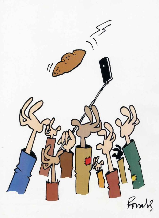 Charge de Ronaldo Cunha Dias vencedora da categoria prêmio do público no PortoCartoon de 2018(foto: Reprodução/Internet) Charge de Ronaldo Cunha Dias vencedora da categoria prêmio do público no PortoCartoon de 2018(foto: Reprodução/Internet)