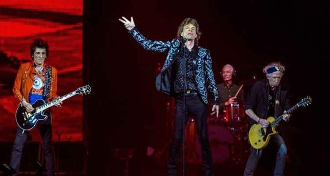 Mick Jagger em apresentação com os Rolling Stones(foto: Paul Bergen/AFP) Mick Jagger em apresentação com os Rolling Stones(foto: Paul Bergen/AFP)