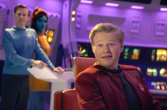 A quarta temporada de 'Black mirror' conta com uma paródia da série 'Star trek' no episódio 'U.S.S. callister'(foto: Reprodução/Youtube) A quarta temporada de 'Black mirror' conta com uma paródia da série 'Star trek' no episódio 'U.S.S. callister'(foto: Reprodução/Youtube)