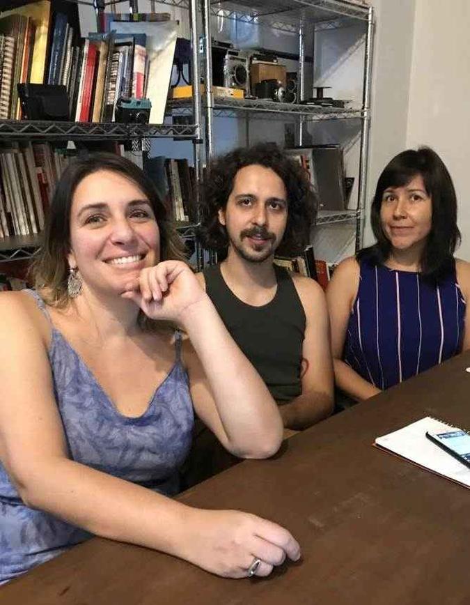 Dani Estrella, Ádon Bicalho e Yana Tamayo tocam a Nave e o estúdio oBarco: espaços para encontros e aulas de teoria e prática(foto: João Almeida Neto/ Divulgação) Dani Estrella, Ádon Bicalho e Yana Tamayo tocam a Nave e o estúdio oBarco: espaços para encontros e aulas de teoria e prática(foto: João Almeida Neto/ Divulgação)