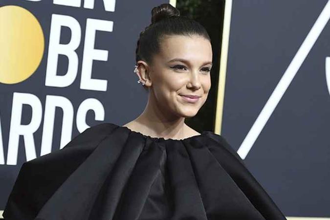 Atriz aderiu ao protesto no Globo de Ouro ao se vestir de preto. (foto: Golden Globe/Reprodução) Atriz aderiu ao protesto no Globo de Ouro ao se vestir de preto. (foto: Golden Globe/Reprodução)