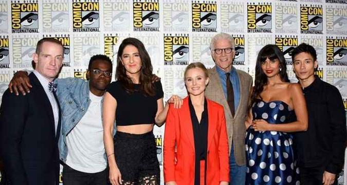 Elenco da série 'The good place' retornará para a 3ª temporada(foto: Araya Diaz/AFP) Elenco da série 'The good place' retornará para a 3ª temporada(foto: Araya Diaz/AFP)