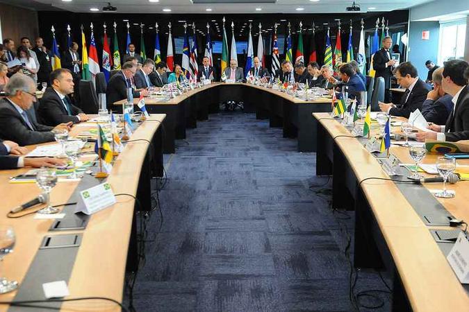 Governadores se reúnem em Brasília para sétima edição do Fórum Nacional(foto: Paulo H.Carvalho/Agência Brasília) Governadores se reúnem em Brasília para sétima edição do Fórum Nacional(foto: Paulo H.Carvalho/Agência Brasília)