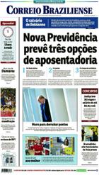 Confira a Capa do Jornal Correio Braziliense do dia 16/02/2019