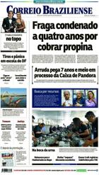 Confira a Capa do Jornal Correio Braziliense do dia 25/09/2018
