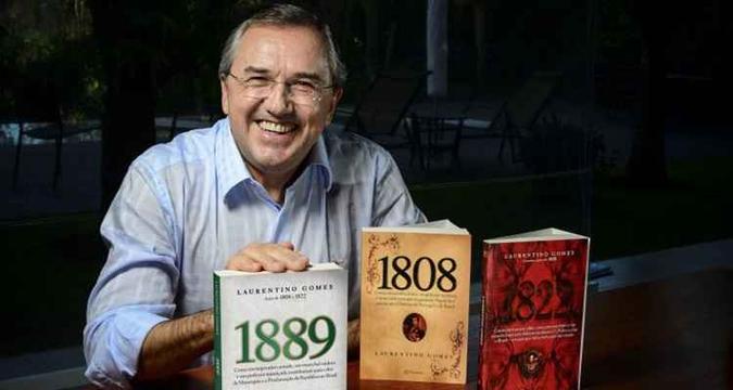 O escritor Laurentino Gomes, é autor da obra 1822 (livro vermelho, que trata da Independência brasileira) e de outros dois livros que falam sobre a monarquia real no Brasil. (foto: Alexandre Battibugli/Divulgação) O escritor Laurentino Gomes, é autor da obra 1822 (livro vermelho, que trata da Independência brasileira) e de outros dois livros que falam sobre a monarquia real no Brasil. (foto: Alexandre Battibugli/Divulgação)
