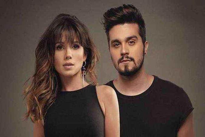 Juntos e Shallow Now, com Paula Fernandes e Luan Santana (foto: Reprodução/Twitter) Juntos e Shallow Now, com Paula Fernandes e Luan Santana (foto: Reprodução/Twitter)