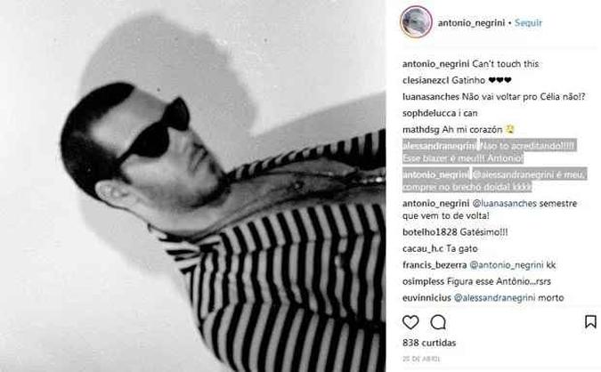 A atriz comenta: A atriz comenta: