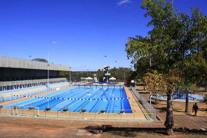Piscina ol�mpica da Asbac(foto: Vinicius Cardoso Vieira/Esp. CB/D.A Press)