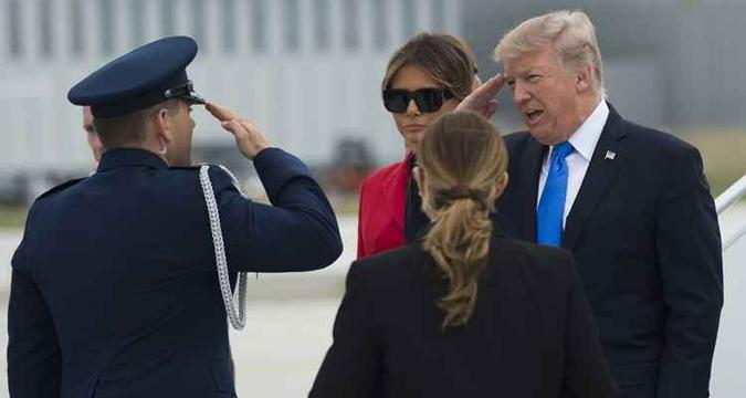 Donald Trump pode ordenar um desfile ao pentágono sem a necessidade de permissão ou debate(foto: Saulo Loeb/Agência France-Presse) Donald Trump pode ordenar um desfile ao pentágono sem a necessidade de permissão ou debate(foto: Saulo Loeb/Agência France-Presse)