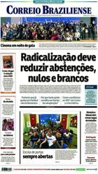 Confira a Capa do Jornal Correio Braziliense do dia 24/09/2018