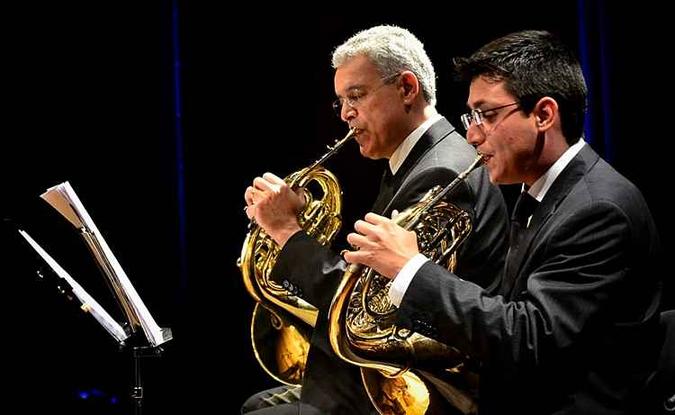 A trompa é um instrumento de sopro de essência importância em uma orquestra sinfônica(foto: Raphael Carmona/Fercomercio SP) A trompa é um instrumento de sopro de essência importância em uma orquestra sinfônica(foto: Raphael Carmona/Fercomercio SP)